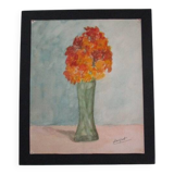 Old watercolor - bouquet of flowers