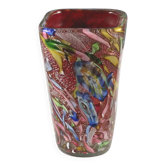 Vase vintage en verre de Murano, manufacture Italie, XXe siècle