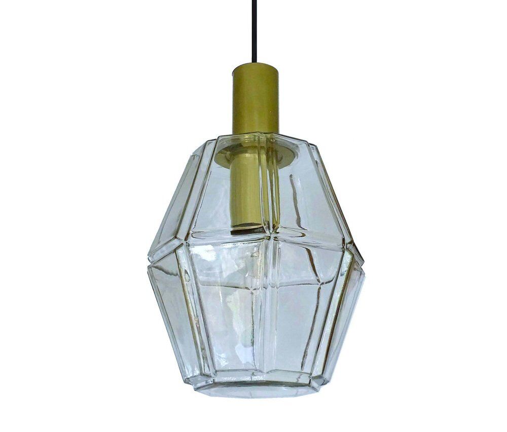 Vintage Apace Age Limburg Glass Pendant Light