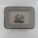 Butter dish with floral decoration