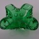 Green Sommerso Murano Glass Ashtray, Italy, 1960s