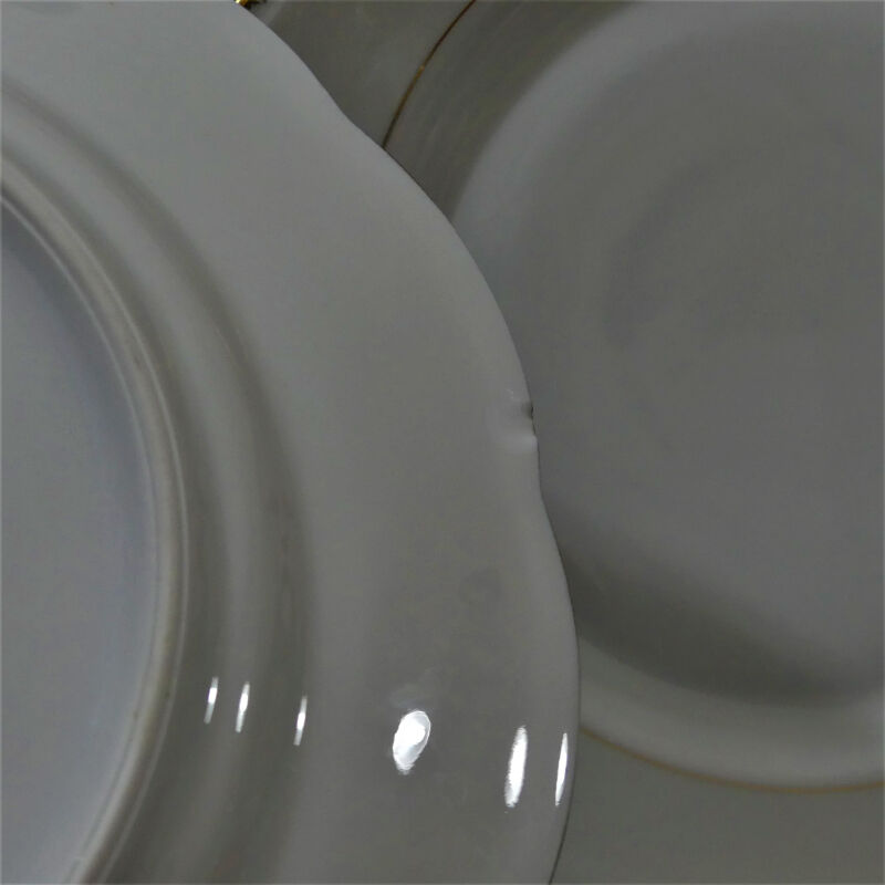 Vintage white and gold table service, antique table service