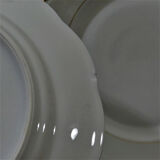 Service de table vintage blanc et or, service de table ancien