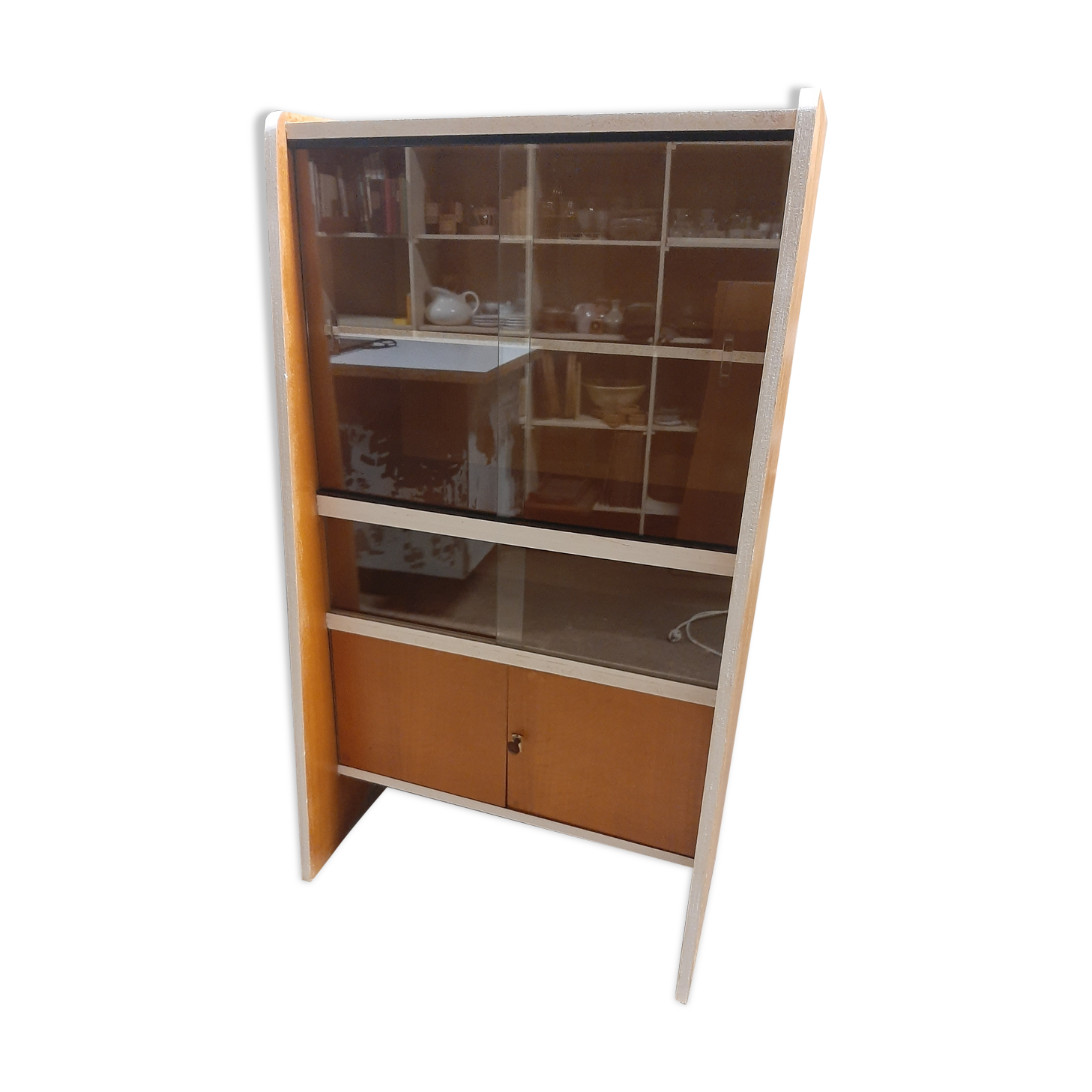 Vintage oak showcase