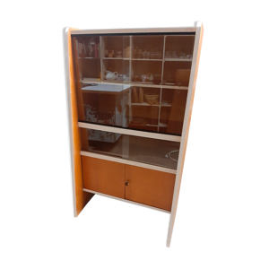 vitrine vintage chêne