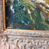 Fernand Laval (1886/95-1966) - Oil on canvas - "Rue de village" - Signed lower left 1951