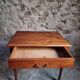 Antique oak writing table with drawer, French side table, console, solid oak desk, circa 1930–1950.