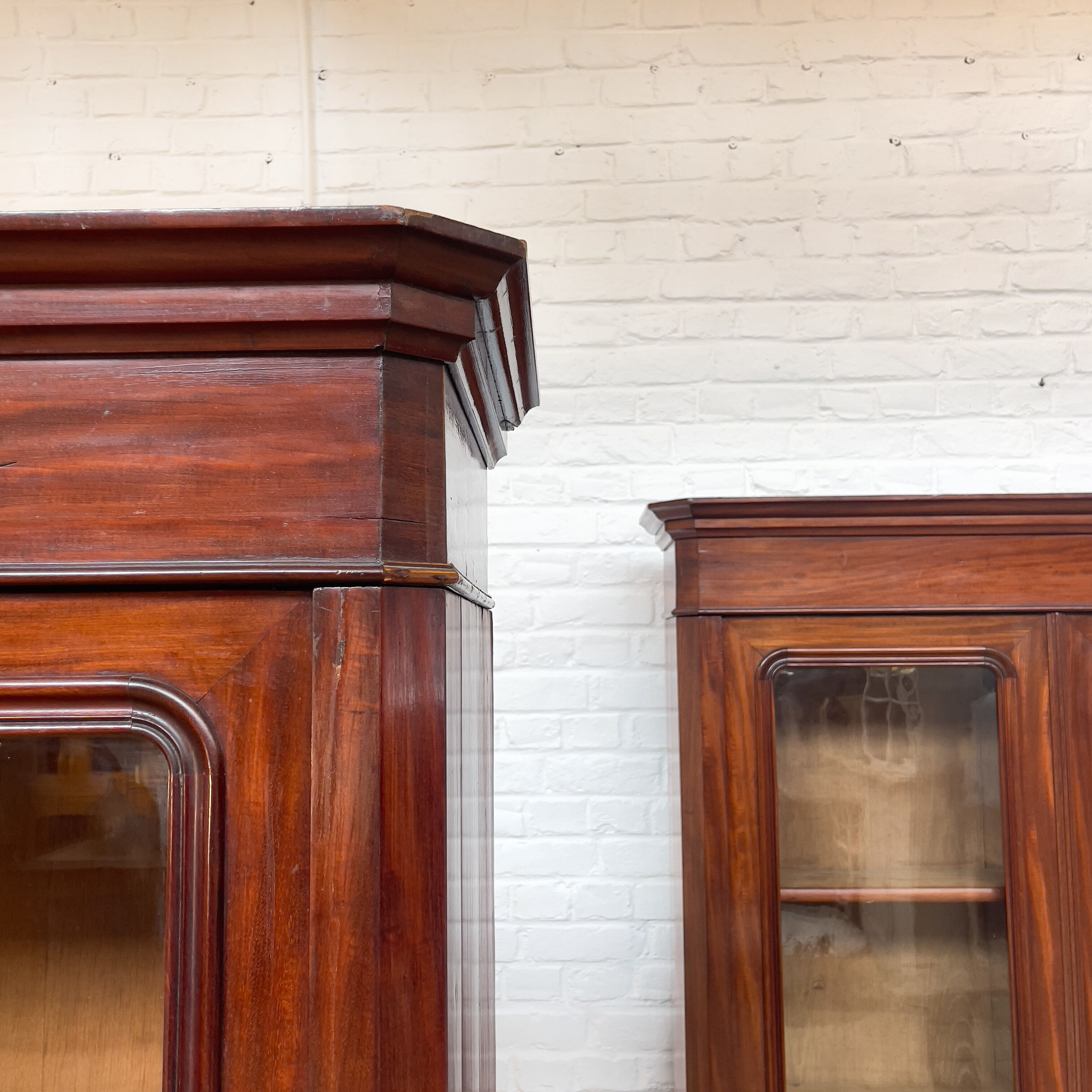 PAIR OF MAHOGANY LIBRARIES EARLY XXTH