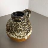 Ensemble de deux vases fat  Lava "484-21" fabriqués par Scheurich Allemagne 1970s
