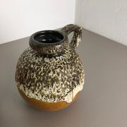 Set of Two Pottery Fat Lava Vases Model "484-21" Made by Scheurich Germany 1970s
