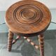 Vintage wooden tripod stool