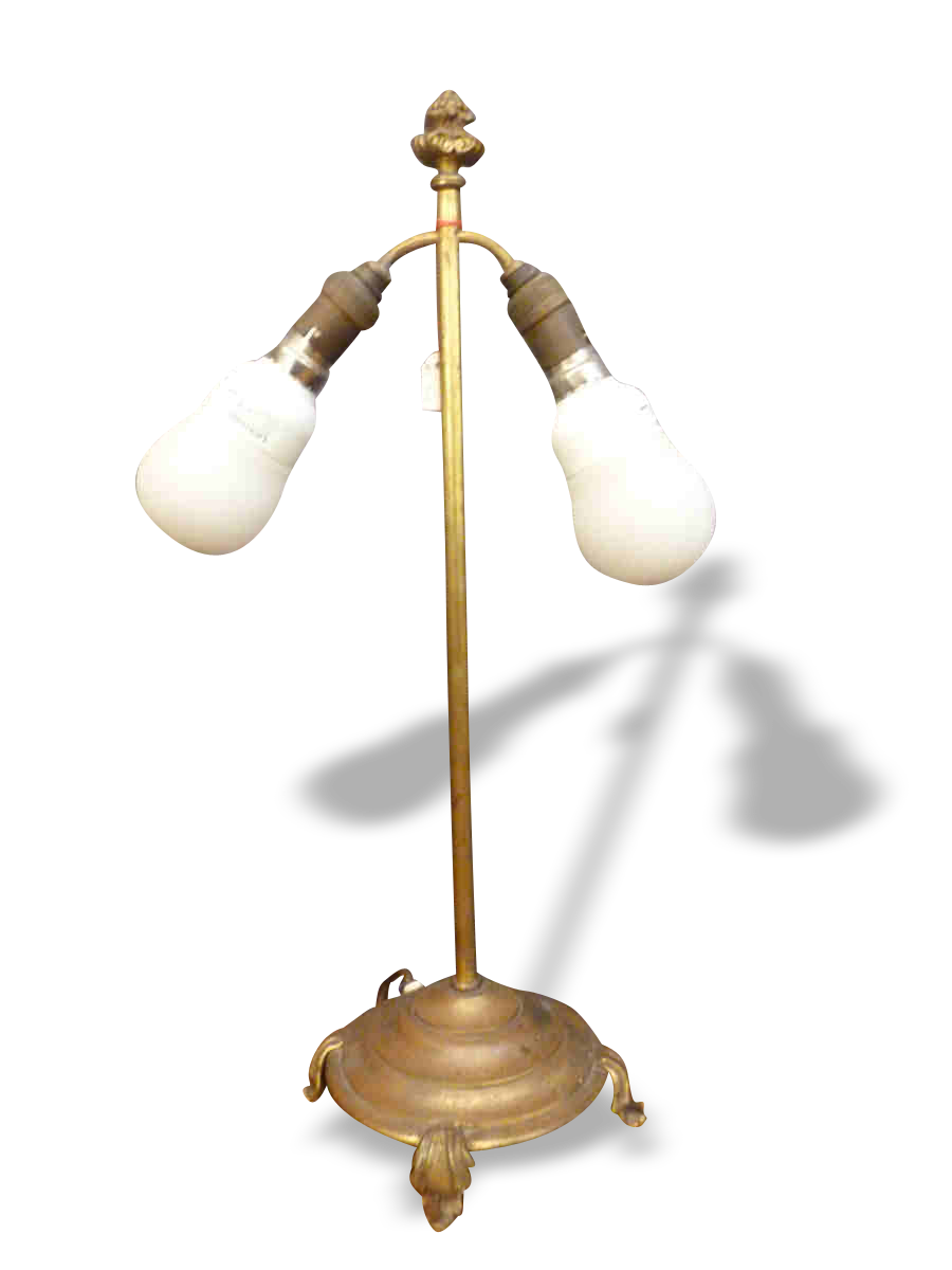 XIX lamp brass