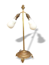 XIX lamp brass