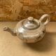 Antique teapot vallauris la roue ceramic beige vintage #b276