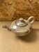 Antique teapot vallauris la roue ceramic beige vintage #b276