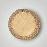 Ancien miroir rond en osier tressé – 40 cm - années 70