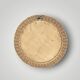 Ancien miroir rond en osier tressé – 40 cm - années 70