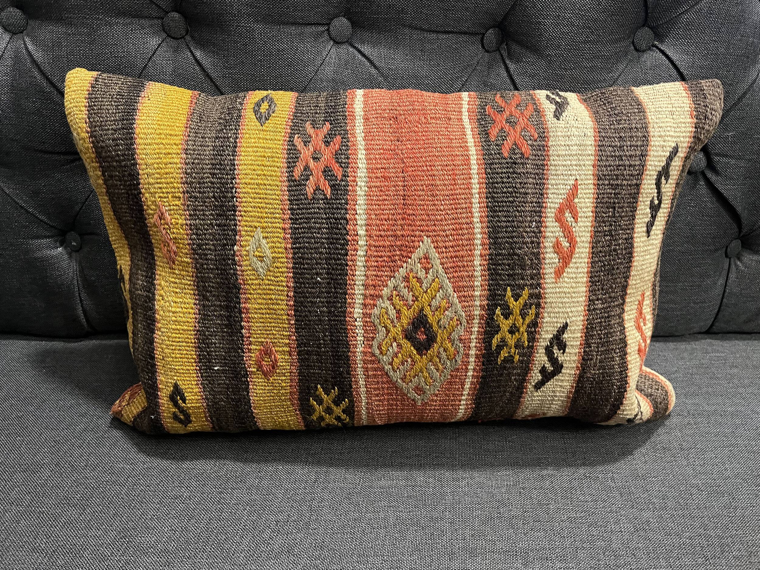 Handmade Striped Cushion