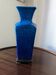 Blue ceramic lamp base by Paul Millet in Sèvres