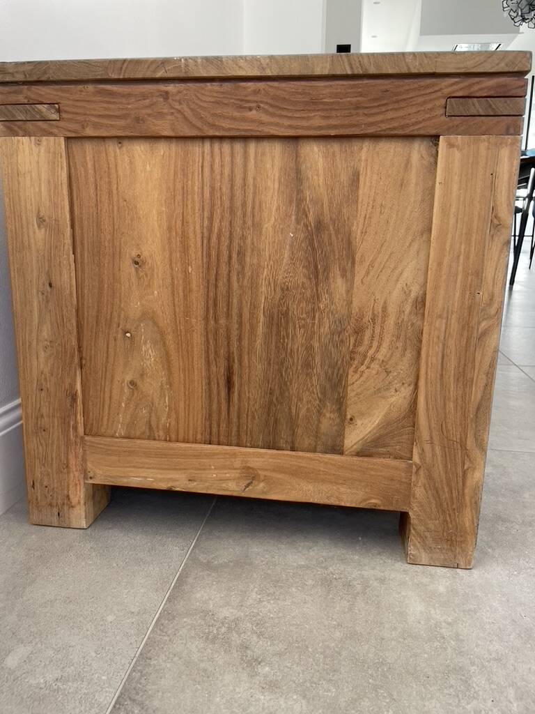Meuible tv sheesham batamba solid wood 50 x 140 x 50 cm with 4 drawers - 2 niches