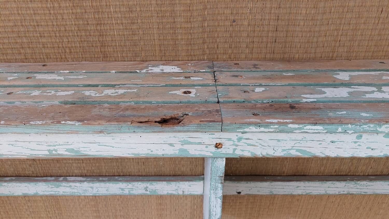 Antique bench with original patina