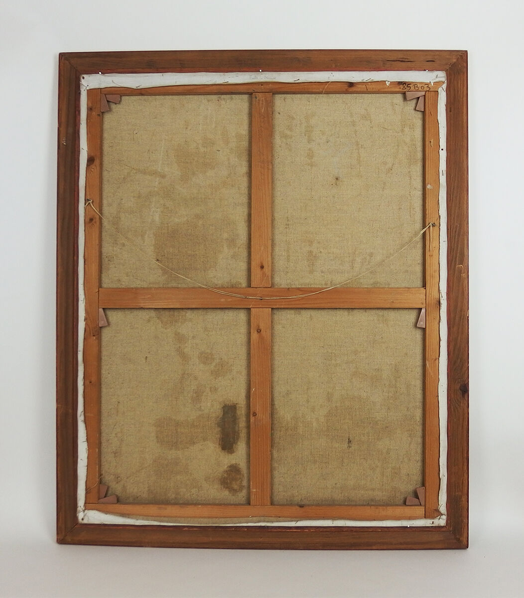 Painting “Woman and Harlequin” by Marie-Françoise de l’Espinay