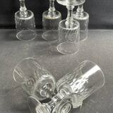 6 Baccarat Champigny cooked wine glasses