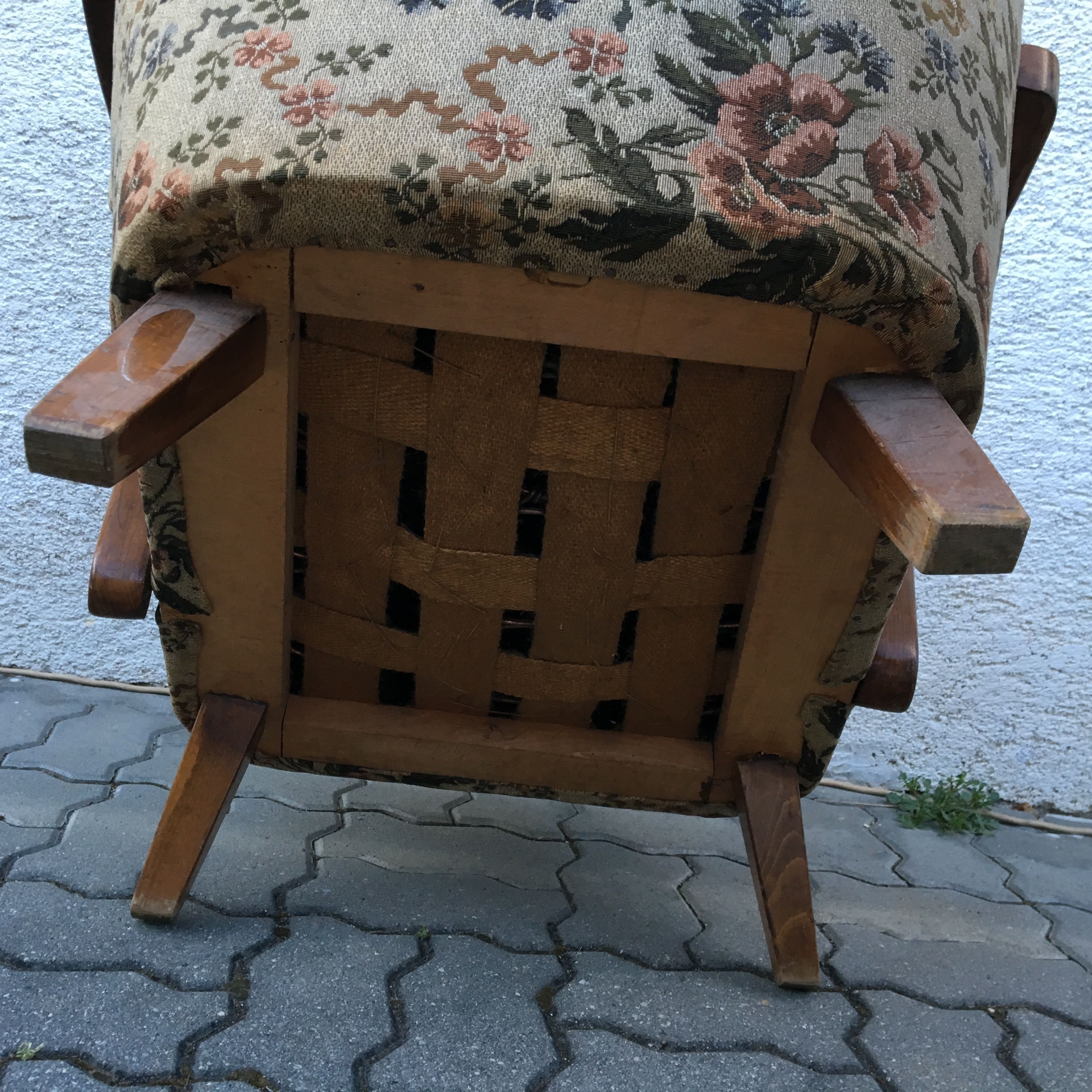 Jindrich Halabala lounge chair Up Závody 30s wood art deco