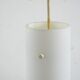 Large opaline glass pendant lamp, Limburg Lighting, 1970s