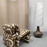 Swedish design Etcetera easy chair vintage Jan Ekselius 1970 'Geometric'