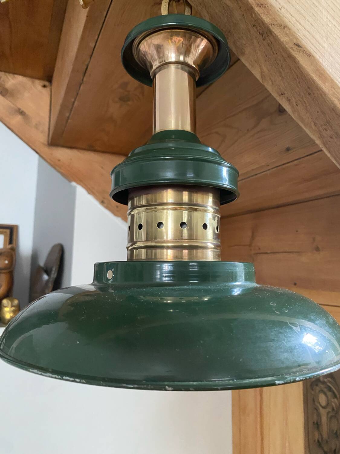 Industrial metal and brass lighting