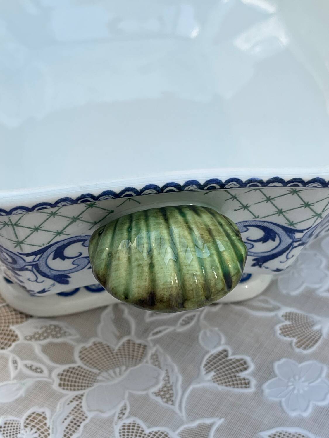 Gien France Soup Tureen with Frame 1960s
