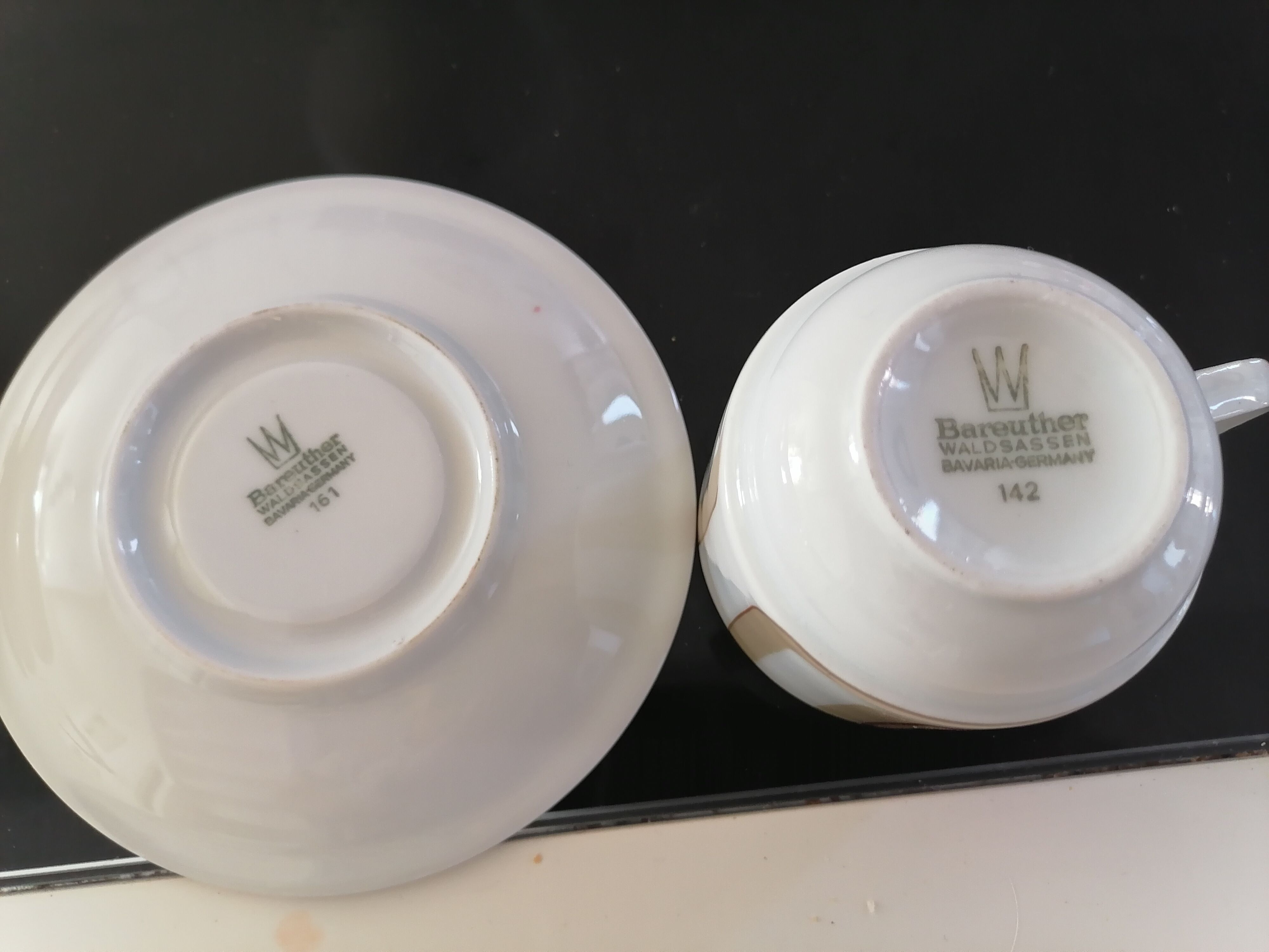Bareuther porcelain coffee set 14 pieces 1970 waldsassen