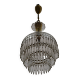 Vintage chandelier entirely made of crystal