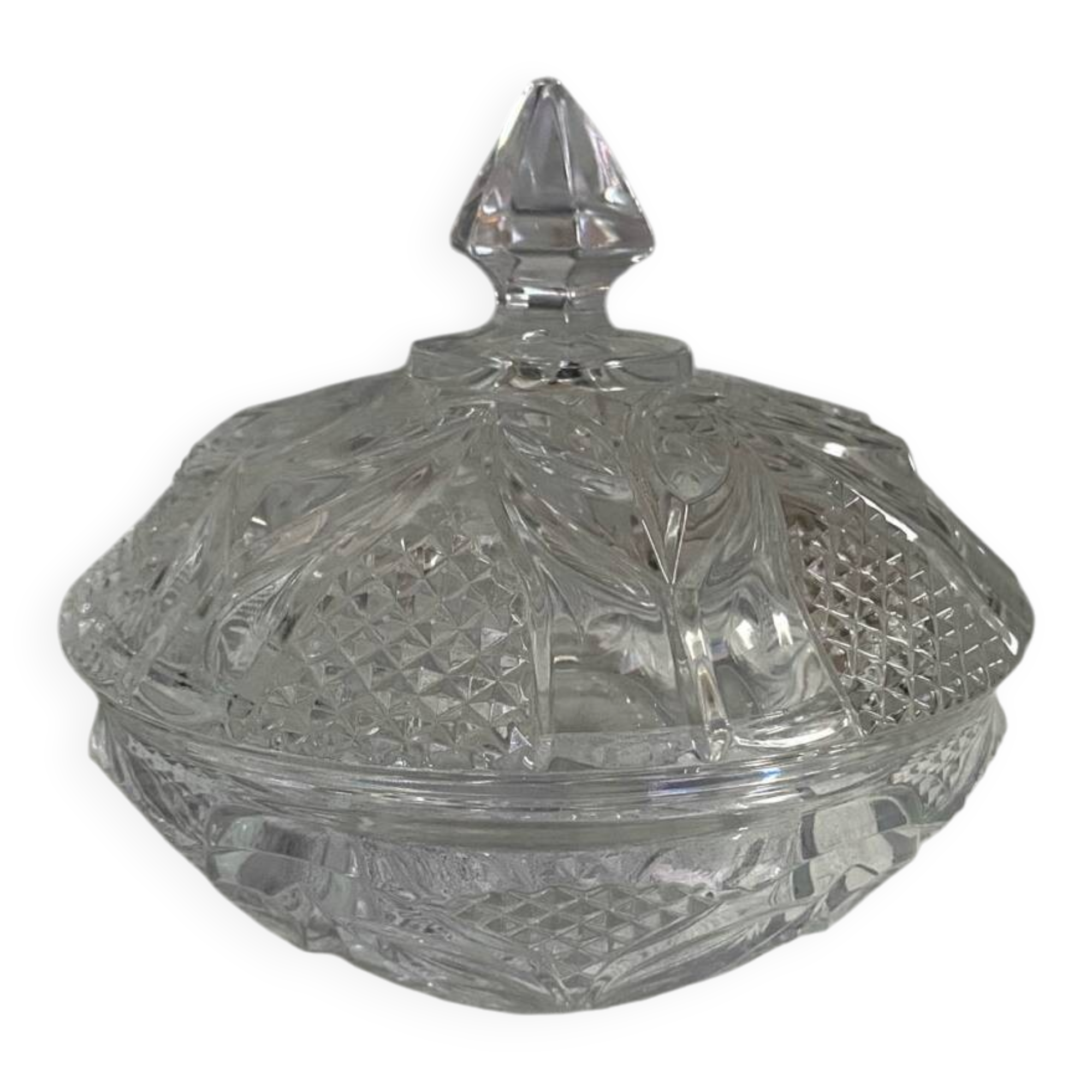 Crystal sugar bowl