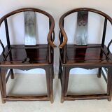 Pair of Chinese armchairs