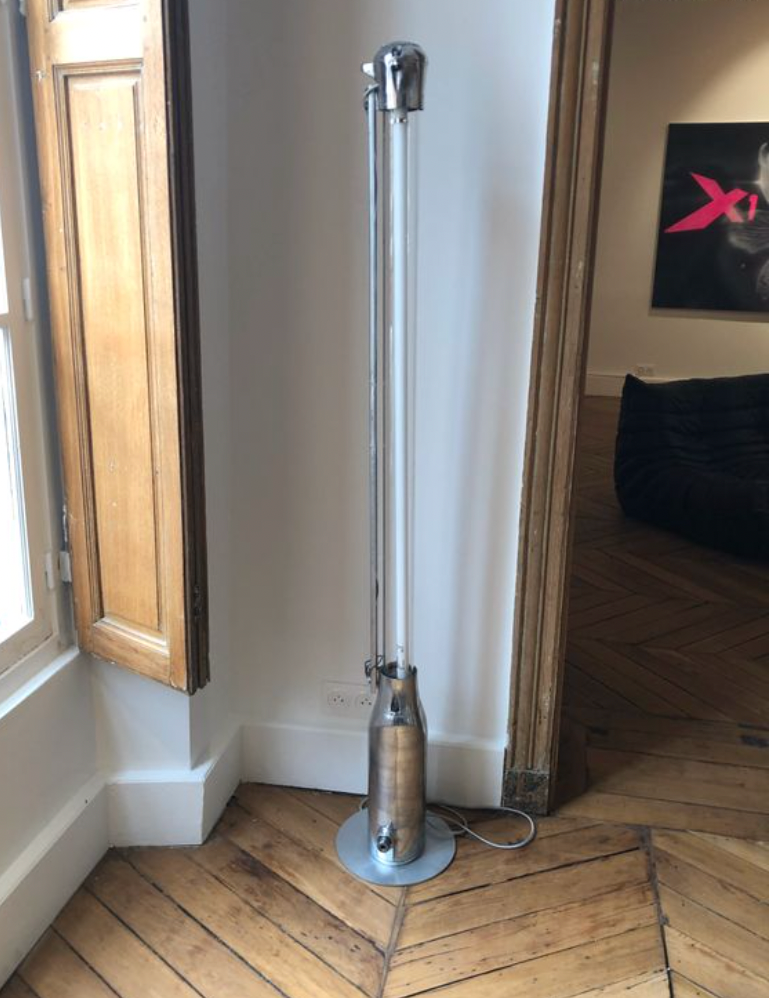 Industrial lamps 70s, pink neon