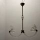 Suspension lumineuse Barovier en verre de Murano Art Déco des années 1940