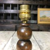 Old wooden lamp foot