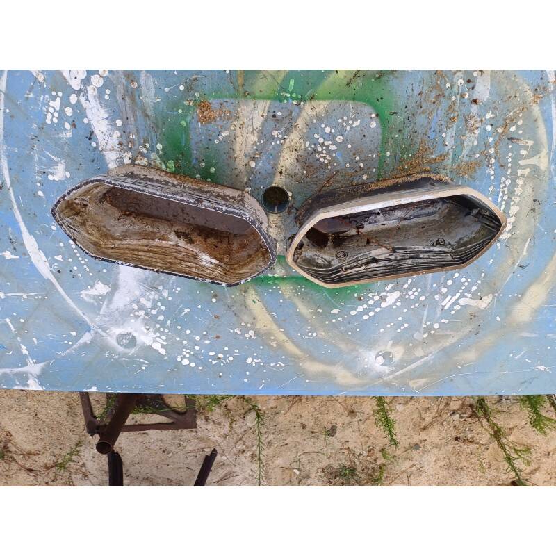 Pair of cast iron planters from 1900 from Charleville-Mézières