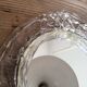 Round mirror with glass frame, 80s, 28cm