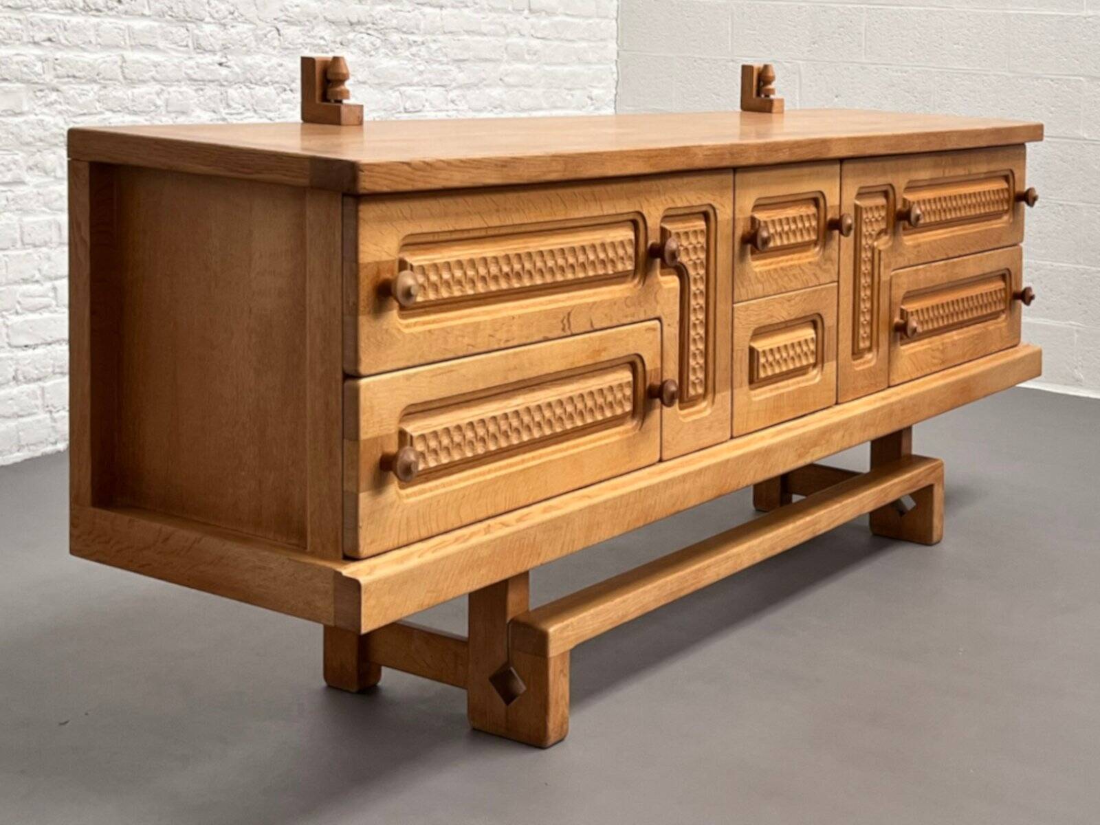 Vintage Oak Sideboard by Guillerme and Chambron for Your Home, 1960s