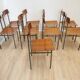 Vintage STOL Kamnik School Chair Minimalist Industrial Dining (1 of 30)
