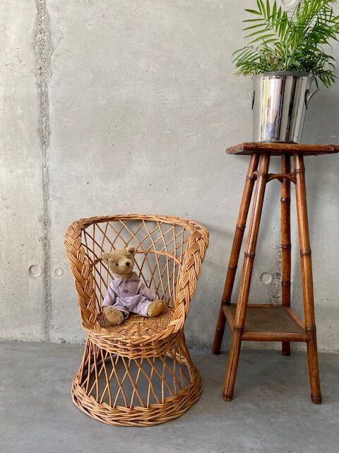 Rattan and wicker children's chair