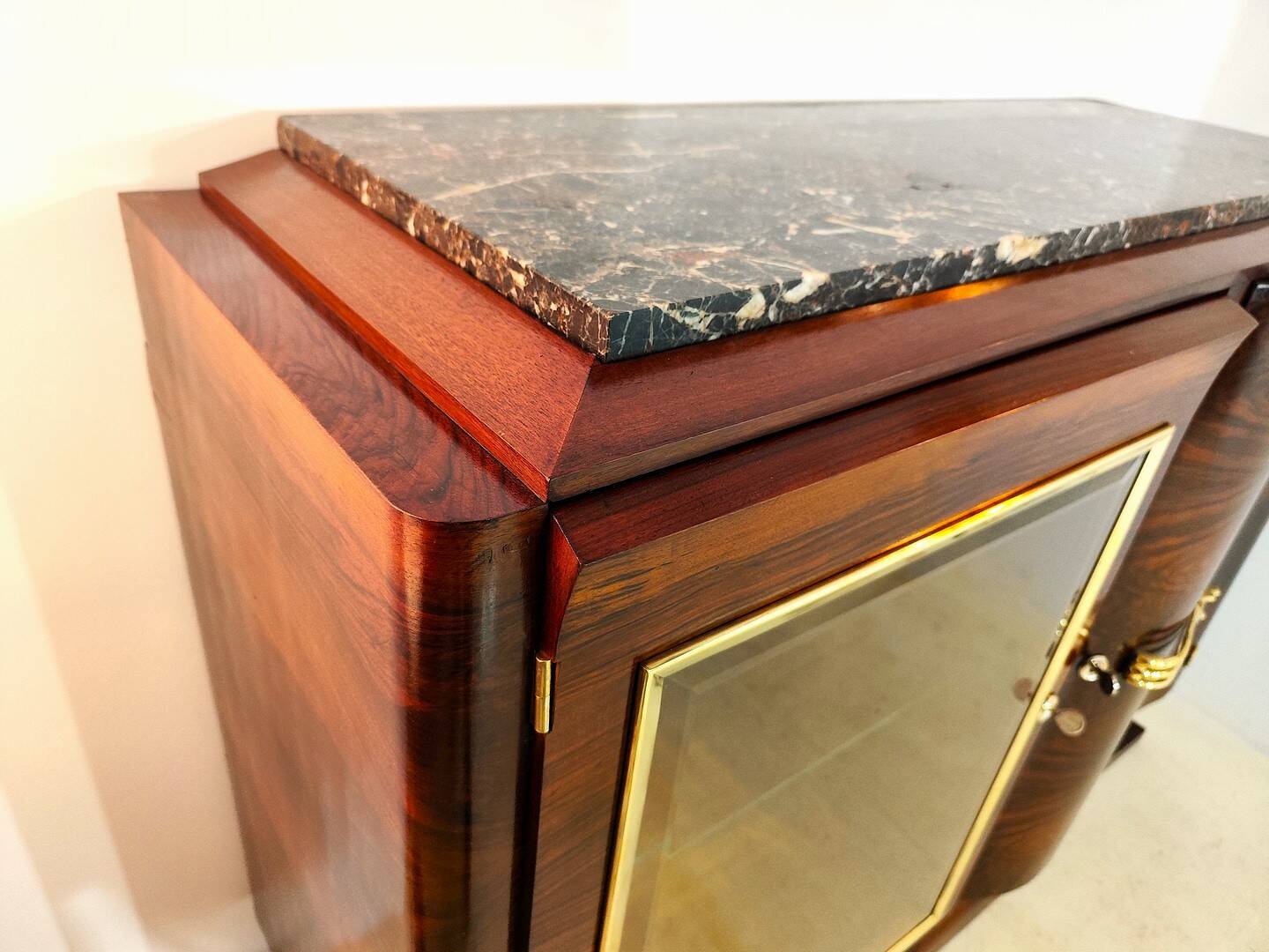 Original Art Deco sideboard, bar, display cabinet, France.