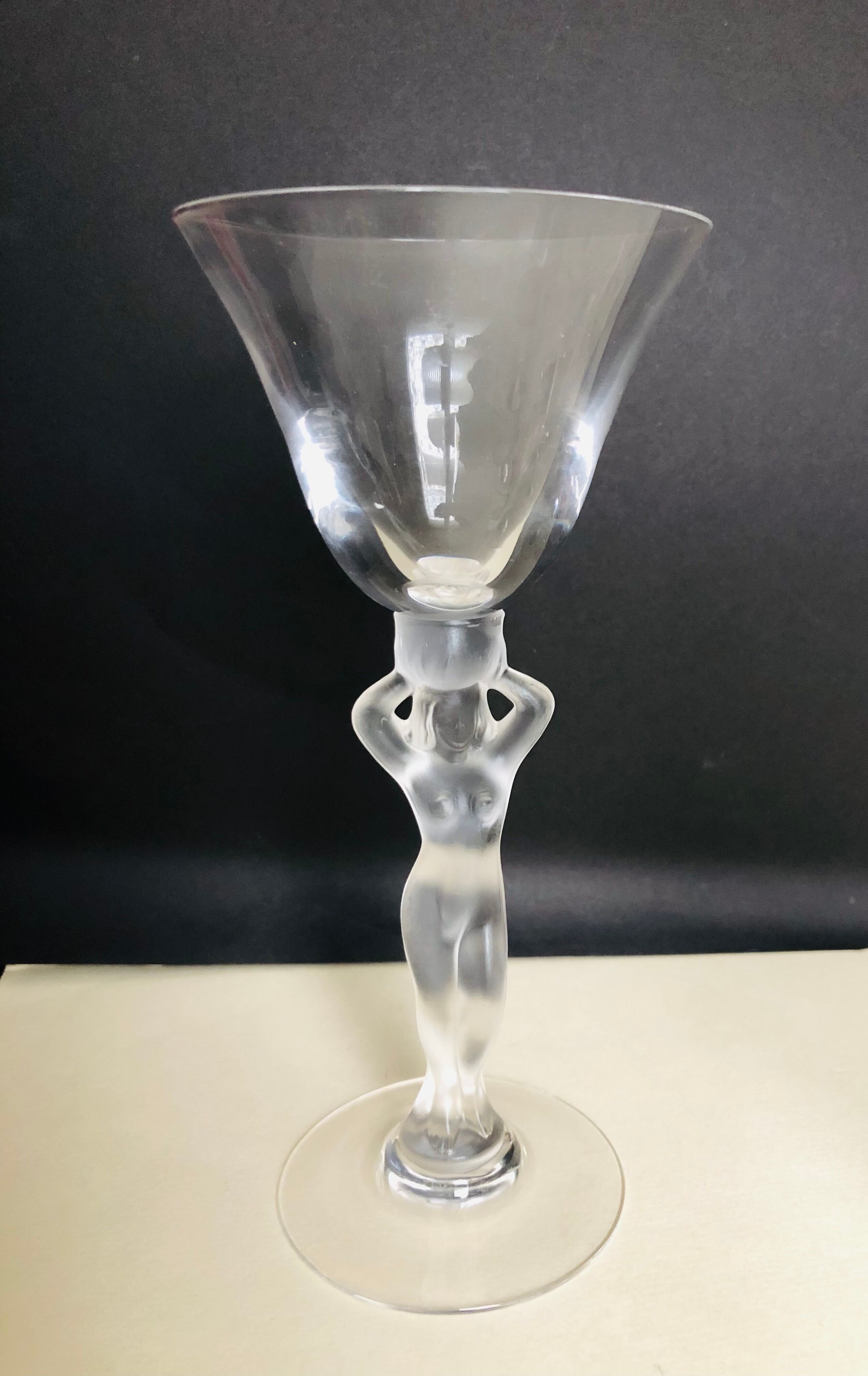 6 crystal cocktail glasses