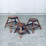 Wabi Sabi Nesting Tables, France, 1950s, Set of 3