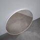 1970s Czechoslovakian Round Wall Mirror with Beige Frame