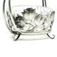Sugar bowl, postmodernism, silver-plated brass, HEFRA, Poland, 1970s