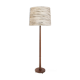 Teak floor lamp and wool lampshade Denmark 1960 1970